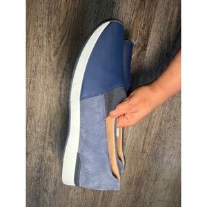Vionic Cameo Navy Blue Suede Slip On Sneakers Shoes Womens Size 10 10010028
